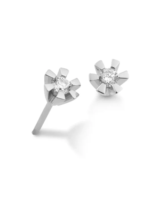 Aagaard Eternity 14 Karat Hvidguld Ørestikker med Diamanter 0,05 Carat W/P1
