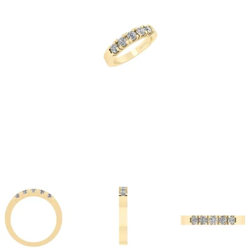 Alliance 14 Karat Guld Ring fra Smykkekæden med Diamanter 0,50 Carat TW/SI