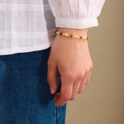 Amber Glow Bracelet Sterling Sølv Armbånd fra Pernille Corydon med Sten