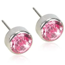 Blomdahl Bezel Light Rose Titanium Ørestikker 15-1424-24