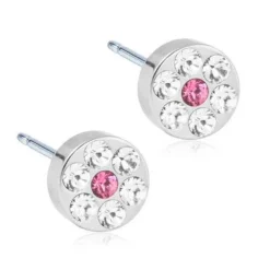 Blomdahl Brilliance Plenary Titanium Ørestikker med Swarovski Krystaller
