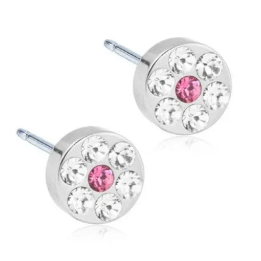 Blomdahl Brilliance Plenary Titanium Ørestikker med Swarovski Krystaller