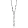 Blomdahl Brilliance Straight Crystal Halskæde stål