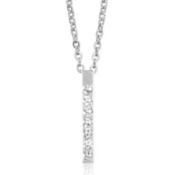Blomdahl Brilliance Straight Crystal Halskæde stål