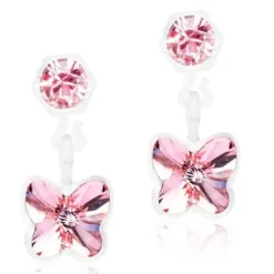 Blomdahl Butterfly Light Rose Medicinsk Plastik Øreringe