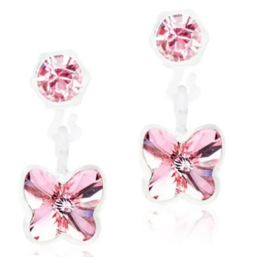 Blomdahl Butterfly Light Rose Medicinsk Plastik Øreringe