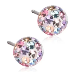 Blomdahl Crystal Ball Light Fantasy Titanium Øreringe