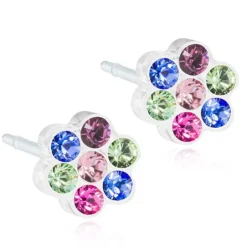 Blomdahl Daisy Ørestikker i Medicinsk Plastik med Swarovski Krystaller