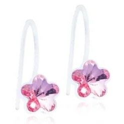 Blomdahl Fixed Flower Light Rose Ørestikker i Medicinsk Plastik