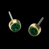 Blomdahl Gt Bezel Emerald Titanium Øreringe 15-1324-15