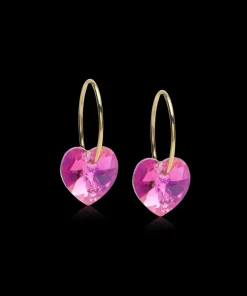 Blomdahl Gt Heart Rose Titanium Øreringe 15-1355-03