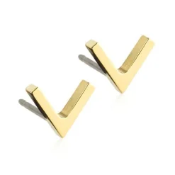 Blomdahl Plain V Titanium Øreringe 15-1384-00