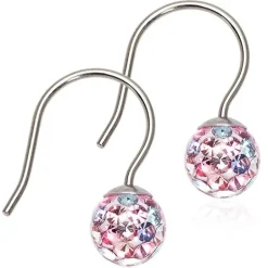 Blomdahl Titanium Øreringe med Krystal 15-1267-98