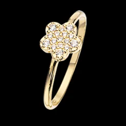 Blomst 8 Karat Guld Ring fra Scrouples 709853