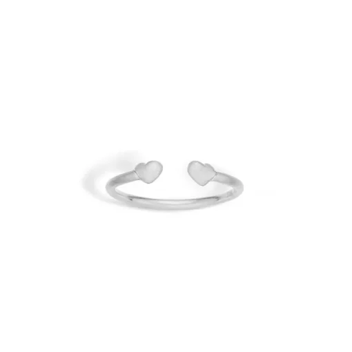 Blossom Åben Hjerte Sterling Sølv Ring 21611372