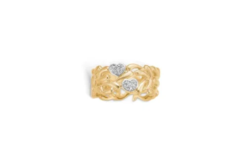 Blossom Copenhagen Pure Heart Ring i 9 Karat Guld