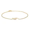 Blossom Forgyldt Sølv Armbånd med Fjermotiv 23101121-20
