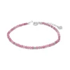 Blossom Rhodineret Sølv Armbånd med Pink Turmalin