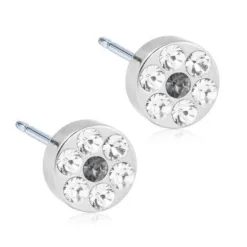 Brilliance Plenary Titanium Ørestikker fra Blomdahl med Swarovski Krystaller