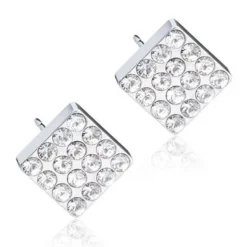 Brilliance Square Titanium Ørestikker fra Blomdahl