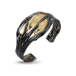 By Birdie Nebula Armring i Sterling Sølv med 18 Karat Guld
