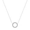 Cirkel 14 Karat Hvidguld Vedhæng fra Henrik Ørsnes Design med Brillanter 0,24 Carat W/SI