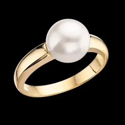Ferskvandsperle 14 Karat Guld Ring fra Scrouples 710915