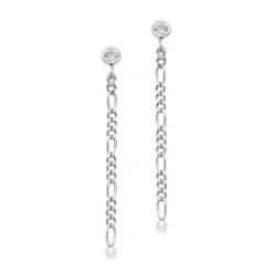 Figaro Sterling Sølv Ørehængere fra Scrouples 159372