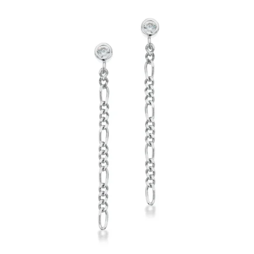 Figaro Sterling Sølv Ørehængere fra Scrouples 159372