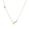 Flow Splash Necklace Forgyldt Sølv Halskæde fra Stine A med Spinel