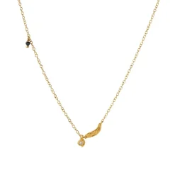 Flow Splash Necklace Forgyldt Sølv Halskæde fra Stine A med Spinel