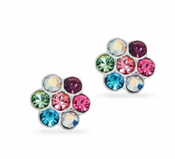 Flower Rainbow Sterling Sølv Øreringe fra Scrouples