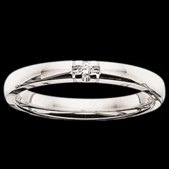 Grace 14 Karat Hvidguld Ring fra Scrouples med Brillant