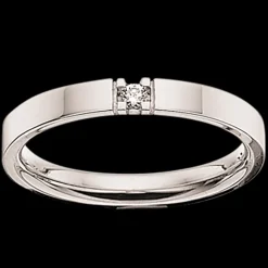 Grace Alliance 9 Karat Hvidguld Ring fra Scrouples med Brillant 0,04 Carat W/SI