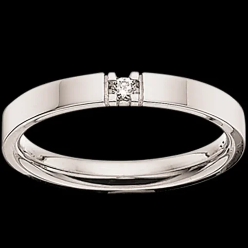 Grace Alliance 9 Karat Hvidguld Ring fra Scrouples med Brillant 0,04 Carat W/SI
