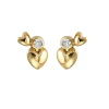 Heart Alliance Forgyldt Sølv Ørestikker fra Rabinovich