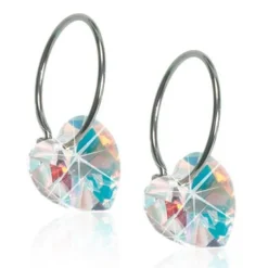 Heart Rainbow Titanium Øreringe fra Blomdahl 15-1255-02