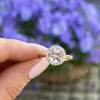 Henrik Ørsnes Design 14 Karat Guld Ring med Pink Morganit og Brillanter 0,27 Carat W/SI