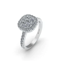Henrik Ørsnes Design 14 Karat Hvidguld Ring med Diamanter 0,68 Carat W/SI
