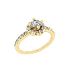 Henrik Ørsnes Design 14 Karat Guld Ring med Diamanter 0,92 Carat W/SI