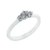 Henrik Ørsnes Design 14 Karat Hvidguld Ring med Brillanter 0,146 Carat W/SI