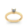 Henrik Ørsnes Design 14 Karat Guld Ring med Diamant 0,17 Carat W/VVS
