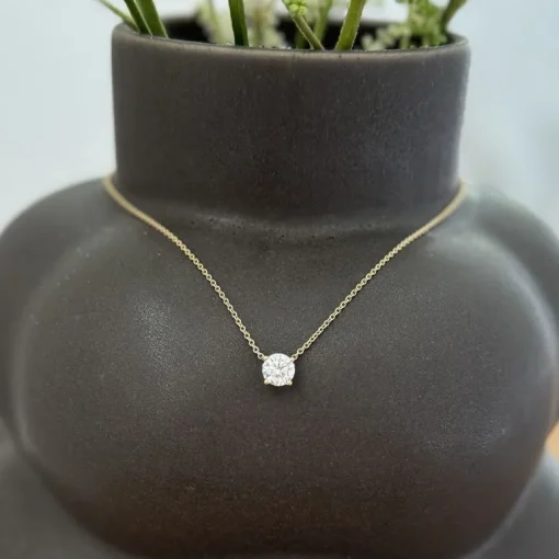 Henrik Ørsnes Design 14 Karat Guld Vedhæng med Brillant 1,70 Carat D/IF