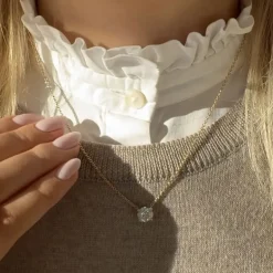Henrik Ørsnes Design 14 Karat Guld Vedhæng med Brillant 1,70 Carat D/IF