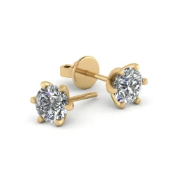 Henrik Ørsnes Design 14 Karat Guld Øreringe med Diamanter 1,00 Carat W/SI