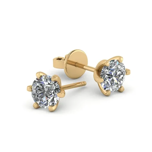 Henrik Ørsnes Design 14 Karat Guld Øreringe med Brillanter 0,60 Carat TW/SI