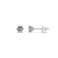 Henrik Ørsnes Design 14 Karat Hvidguld Øreringe med Diamanter 0,10 Carat W/SI