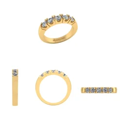Henrik Ørsnes Design 14 Karat Guld Ring med Brillanter 0,75 Carat TW/SI