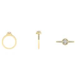 Henrik Ørsnes Design 14 Karat Guld Ring med Diamanter 0,92 Carat W/SI