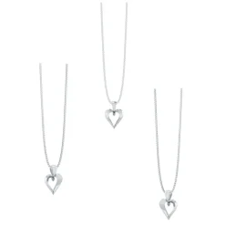 Henrik Ørsnes Design Hjerte 14 Karat Hvidguld Vedhæng med Diamant 0,02 Carat W/SI